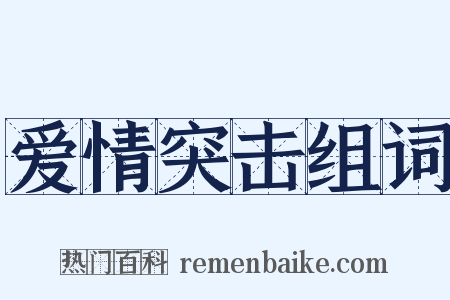 爱情突击组词是什么意思的图片